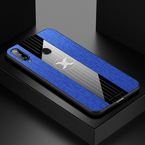 Silikon Hülle Handyhülle Ultra Dünn Flexible Schutzhülle Tasche X01L für Samsung Galaxy A20s Blau