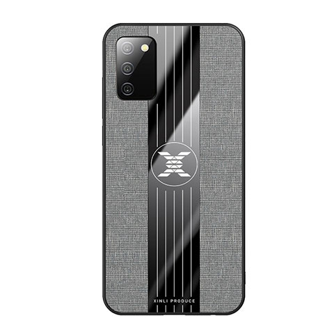 Silikon Hülle Handyhülle Ultra Dünn Flexible Schutzhülle Tasche X01L für Samsung Galaxy M02s Grau