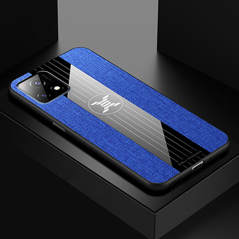 Silikon Hülle Handyhülle Ultra Dünn Flexible Schutzhülle Tasche X01L für Vivo iQOO U3 5G Blau