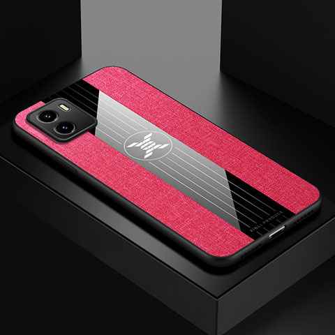 Silikon Hülle Handyhülle Ultra Dünn Flexible Schutzhülle Tasche X01L für Vivo Y32t Rot