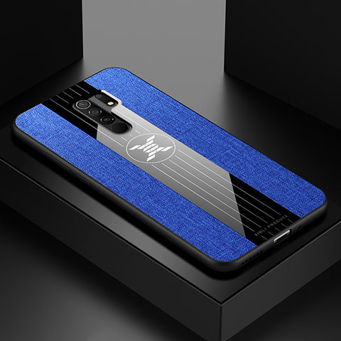 Silikon Hülle Handyhülle Ultra Dünn Flexible Schutzhülle Tasche X01L für Xiaomi Redmi 9 Prime India Blau