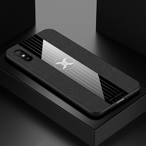 Silikon Hülle Handyhülle Ultra Dünn Flexible Schutzhülle Tasche X01L für Xiaomi Redmi 9AT Schwarz