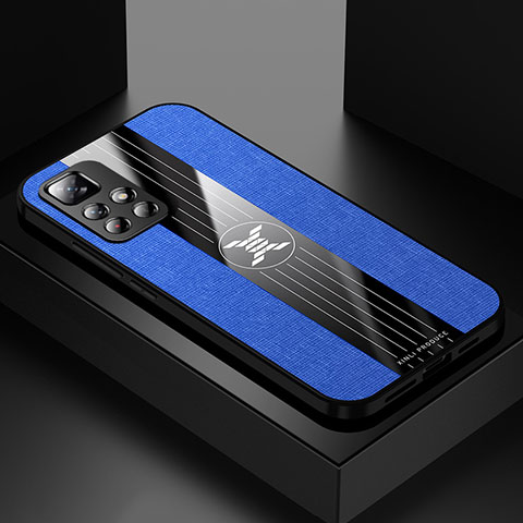 Silikon Hülle Handyhülle Ultra Dünn Flexible Schutzhülle Tasche X01L für Xiaomi Redmi Note 11 5G Blau