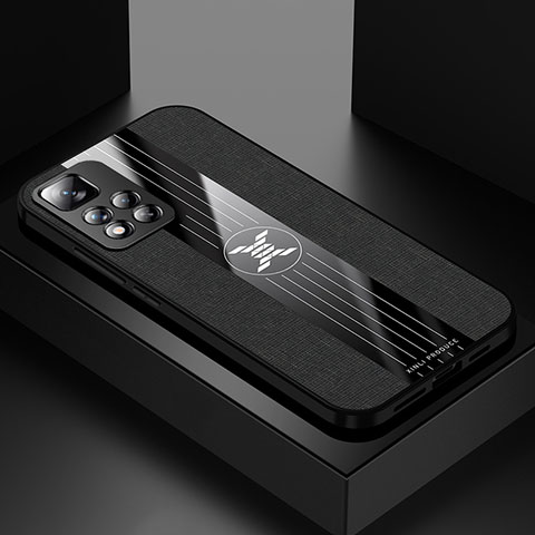 Silikon Hülle Handyhülle Ultra Dünn Flexible Schutzhülle Tasche X01L für Xiaomi Redmi Note 11 Pro+ Plus 5G Schwarz