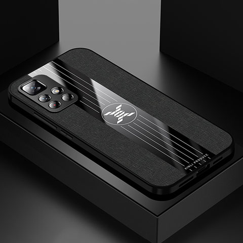 Silikon Hülle Handyhülle Ultra Dünn Flexible Schutzhülle Tasche X01L für Xiaomi Redmi Note 11S 5G Schwarz