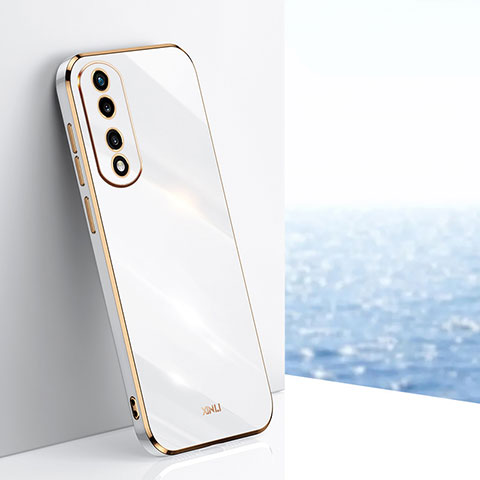 Silikon Hülle Handyhülle Ultra Dünn Flexible Schutzhülle Tasche XL1 für Huawei Honor 70 Pro 5G Weiß