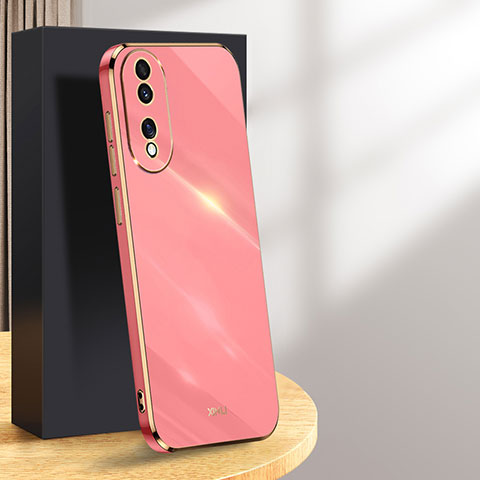 Silikon Hülle Handyhülle Ultra Dünn Flexible Schutzhülle Tasche XL1 für Huawei Honor X7b Pink