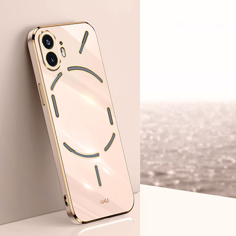 Silikon Hülle Handyhülle Ultra Dünn Flexible Schutzhülle Tasche XL1 für Nothing Phone 2 Rosegold