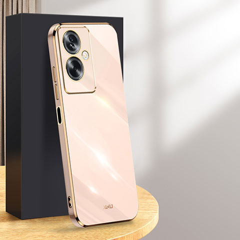 Silikon Hülle Handyhülle Ultra Dünn Flexible Schutzhülle Tasche XL1 für Oppo A2 5G Rosegold