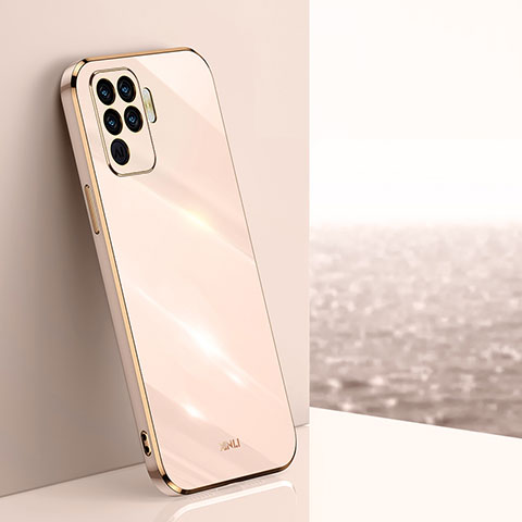 Silikon Hülle Handyhülle Ultra Dünn Flexible Schutzhülle Tasche XL1 für Oppo F19 Pro Gold