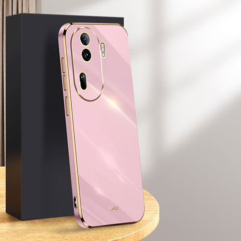 Silikon Hülle Handyhülle Ultra Dünn Flexible Schutzhülle Tasche XL1 für Oppo Reno11 Pro 5G Helles Lila