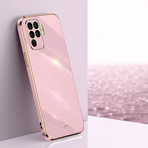 Silikon Hülle Handyhülle Ultra Dünn Flexible Schutzhülle Tasche XL1 für Oppo Reno5 F Rosa