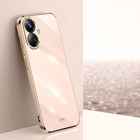 Silikon Hülle Handyhülle Ultra Dünn Flexible Schutzhülle Tasche XL1 für Realme 10 Pro+ Plus 5G Rosegold