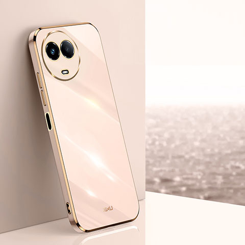 Silikon Hülle Handyhülle Ultra Dünn Flexible Schutzhülle Tasche XL1 für Realme 11 5G Rosegold