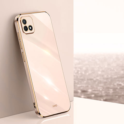 Silikon Hülle Handyhülle Ultra Dünn Flexible Schutzhülle Tasche XL1 für Realme C20A Rosegold