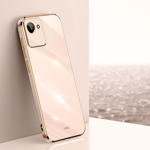 Silikon Hülle Handyhülle Ultra Dünn Flexible Schutzhülle Tasche XL1 für Realme C30 Rosegold