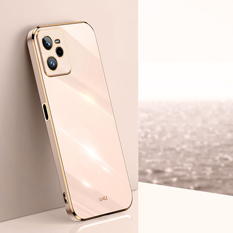 Silikon Hülle Handyhülle Ultra Dünn Flexible Schutzhülle Tasche XL1 für Realme C35 Rosegold