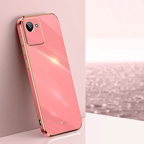 Silikon Hülle Handyhülle Ultra Dünn Flexible Schutzhülle Tasche XL1 für Realme Narzo 50i Prime Pink