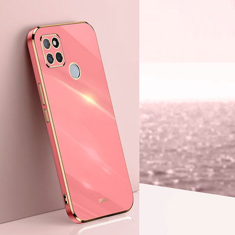 Silikon Hülle Handyhülle Ultra Dünn Flexible Schutzhülle Tasche XL1 für Realme Q2i 5G Pink