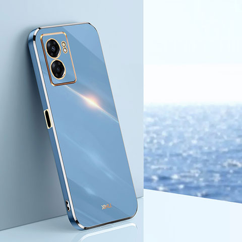 Silikon Hülle Handyhülle Ultra Dünn Flexible Schutzhülle Tasche XL1 für Realme Q5i 5G Blau