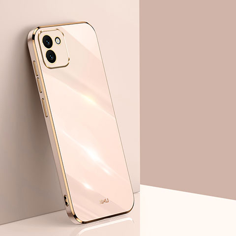 Silikon Hülle Handyhülle Ultra Dünn Flexible Schutzhülle Tasche XL1 für Samsung Galaxy A03 Gold