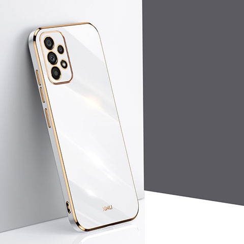 Silikon Hülle Handyhülle Ultra Dünn Flexible Schutzhülle Tasche XL1 für Samsung Galaxy A53 5G Weiß