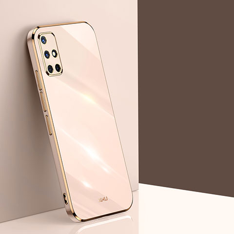 Silikon Hülle Handyhülle Ultra Dünn Flexible Schutzhülle Tasche XL1 für Samsung Galaxy A71 5G Gold