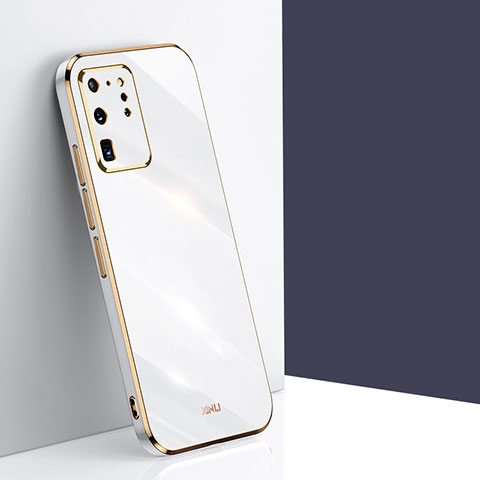 Silikon Hülle Handyhülle Ultra Dünn Flexible Schutzhülle Tasche XL1 für Samsung Galaxy S20 Ultra Weiß