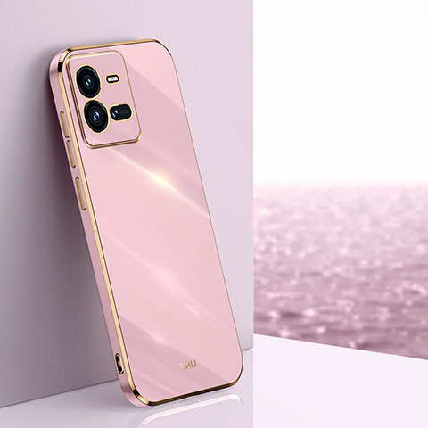 Silikon Hülle Handyhülle Ultra Dünn Flexible Schutzhülle Tasche XL1 für Vivo iQOO 10 Pro 5G Rosa