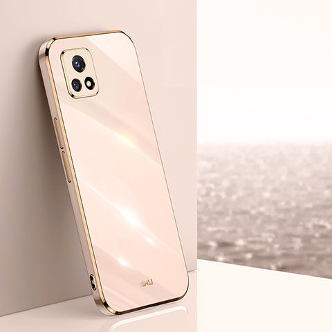 Silikon Hülle Handyhülle Ultra Dünn Flexible Schutzhülle Tasche XL1 für Vivo iQOO U3x 5G Gold