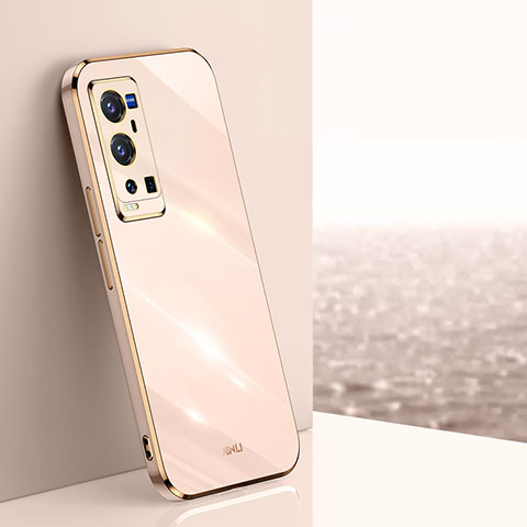 Silikon Hülle Handyhülle Ultra Dünn Flexible Schutzhülle Tasche XL1 für Vivo X60 Pro+ Plus 5G Gold