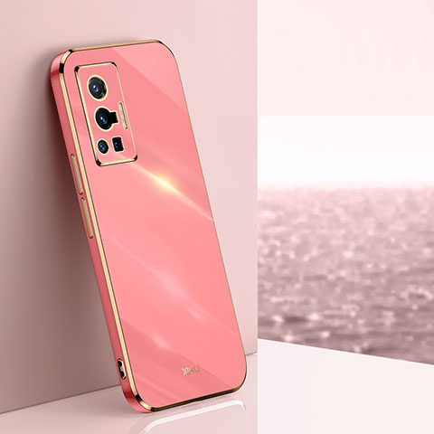 Silikon Hülle Handyhülle Ultra Dünn Flexible Schutzhülle Tasche XL1 für Vivo X70 Pro 5G Pink