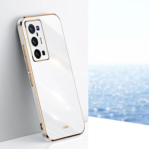 Silikon Hülle Handyhülle Ultra Dünn Flexible Schutzhülle Tasche XL1 für Vivo X70 Pro+ Plus 5G Weiß