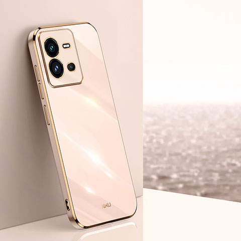 Silikon Hülle Handyhülle Ultra Dünn Flexible Schutzhülle Tasche XL1 für Vivo X80 Lite 5G Gold