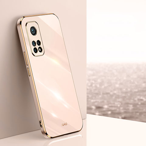 Silikon Hülle Handyhülle Ultra Dünn Flexible Schutzhülle Tasche XL1 für Xiaomi Mi 10T 5G Gold