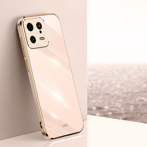 Silikon Hülle Handyhülle Ultra Dünn Flexible Schutzhülle Tasche XL1 für Xiaomi Mi 13 5G Gold