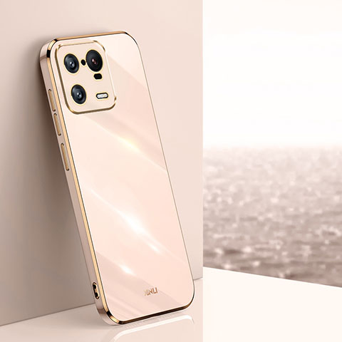 Silikon Hülle Handyhülle Ultra Dünn Flexible Schutzhülle Tasche XL1 für Xiaomi Mi 13 Pro 5G Gold