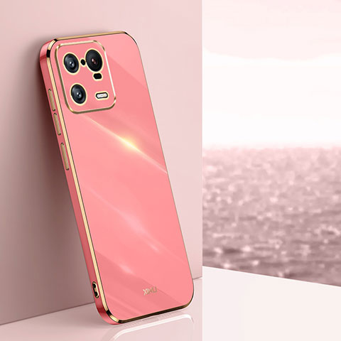 Silikon Hülle Handyhülle Ultra Dünn Flexible Schutzhülle Tasche XL1 für Xiaomi Mi 13 Pro 5G Pink