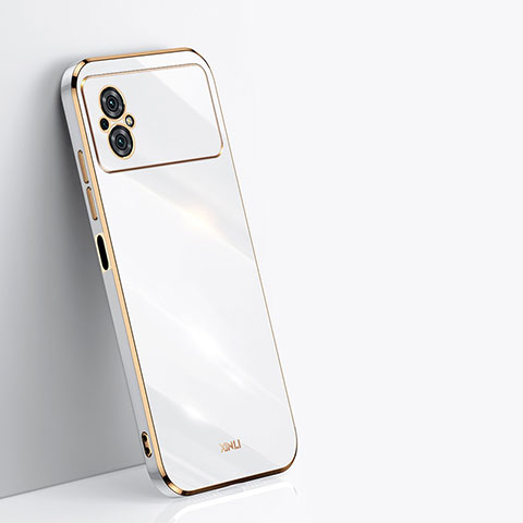 Silikon Hülle Handyhülle Ultra Dünn Flexible Schutzhülle Tasche XL1 für Xiaomi Poco M4 5G Weiß