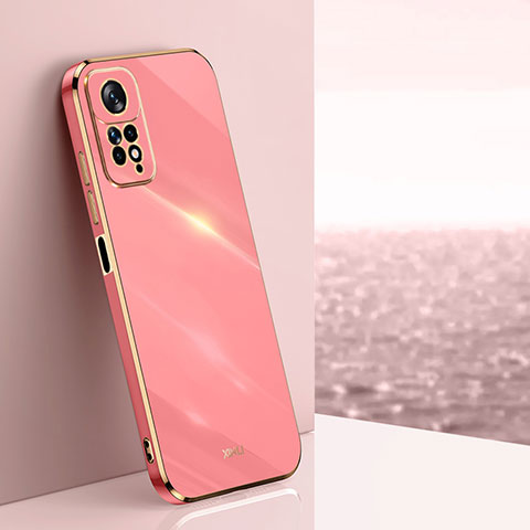 Silikon Hülle Handyhülle Ultra Dünn Flexible Schutzhülle Tasche XL1 für Xiaomi Redmi Note 12 Pro 4G Pink