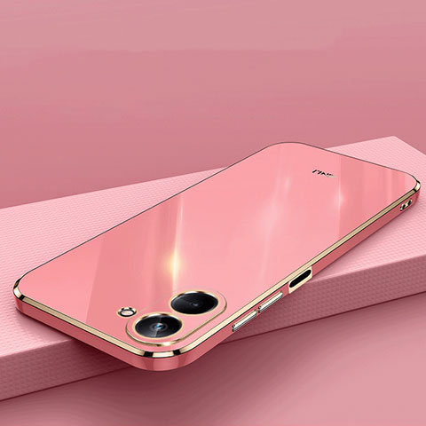 Silikon Hülle Handyhülle Ultra Dünn Flexible Schutzhülle Tasche XL2 für Realme 10 Pro 5G Pink