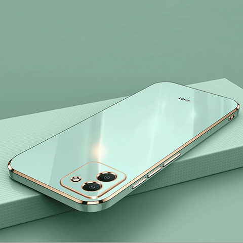 Silikon Hülle Handyhülle Ultra Dünn Flexible Schutzhülle Tasche XL2 für Samsung Galaxy A03 Grün