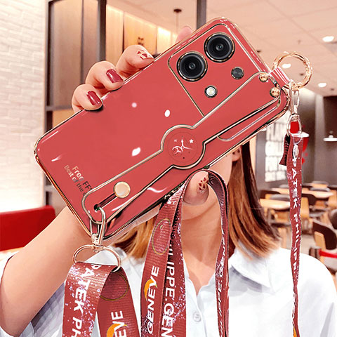 Silikon Hülle Handyhülle Ultra Dünn Flexible Schutzhülle Tasche XL4 für Xiaomi Redmi Note 13R Pro 5G Rot