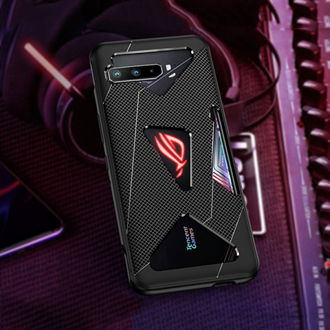 Silikon Hülle Handyhülle Ultra Dünn Flexible Schutzhülle Tasche ZJ1 für Asus ROG Phone 3 Schwarz