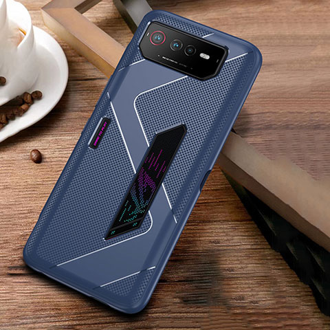 Silikon Hülle Handyhülle Ultra Dünn Flexible Schutzhülle Tasche ZJ1 für Asus ROG Phone 6 Pro Blau