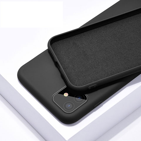 Silikon Hülle Handyhülle Ultra Dünn Schutzhülle 360 Grad Tasche C01 für Apple iPhone 11 Schwarz