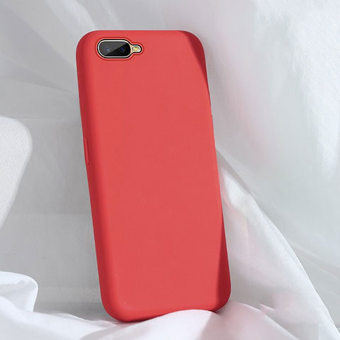 Silikon Hülle Handyhülle Ultra Dünn Schutzhülle 360 Grad Tasche C01 für Oppo R15X Rot