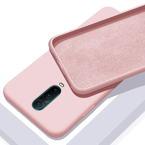 Silikon Hülle Handyhülle Ultra Dünn Schutzhülle 360 Grad Tasche C01 für Oppo RX17 Pro Rosa