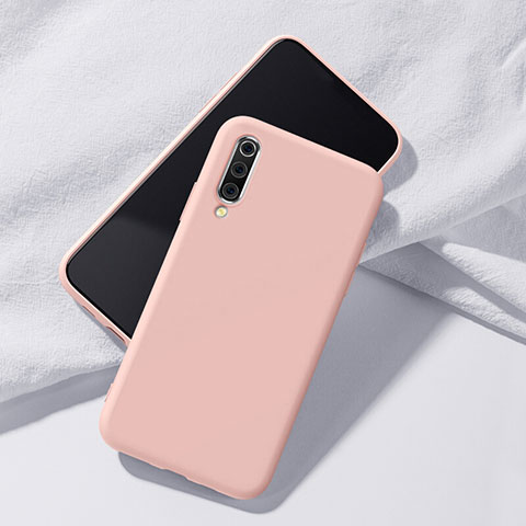 Silikon Hülle Handyhülle Ultra Dünn Schutzhülle 360 Grad Tasche C01 für Samsung Galaxy A70S Rosa