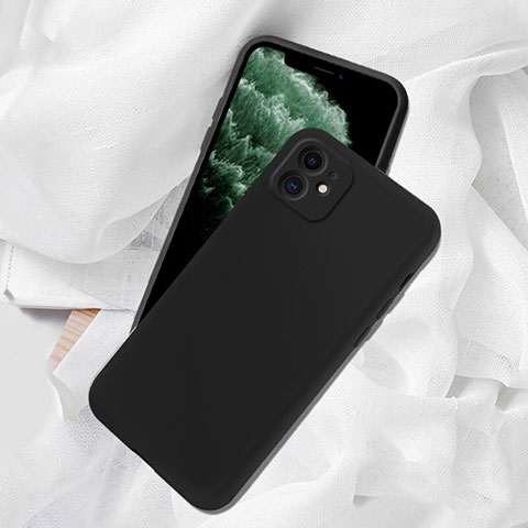 Silikon Hülle Handyhülle Ultra Dünn Schutzhülle 360 Grad Tasche C02 für Apple iPhone 11 Schwarz